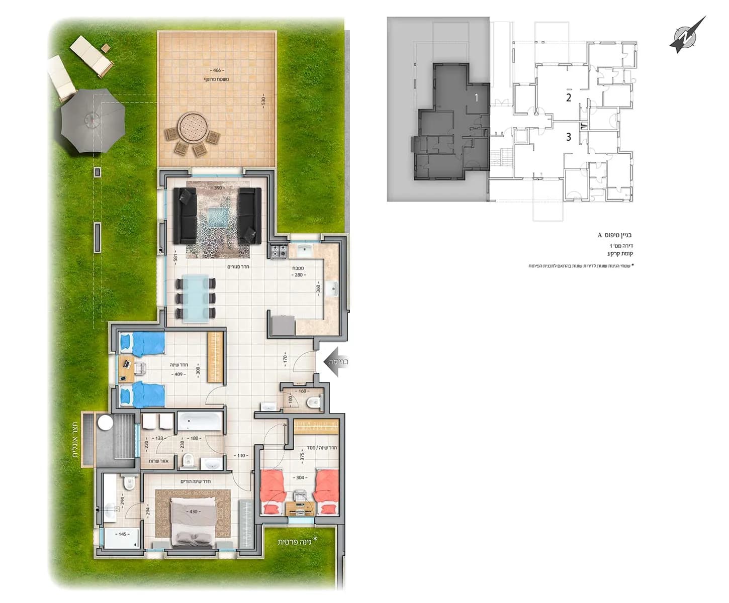 בניין A - קרקע