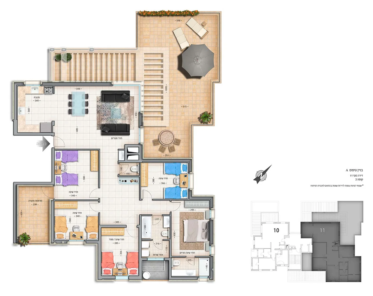 בניין A - קומה 3