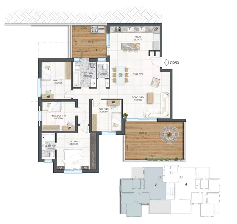 ברוש - 5 חדרים