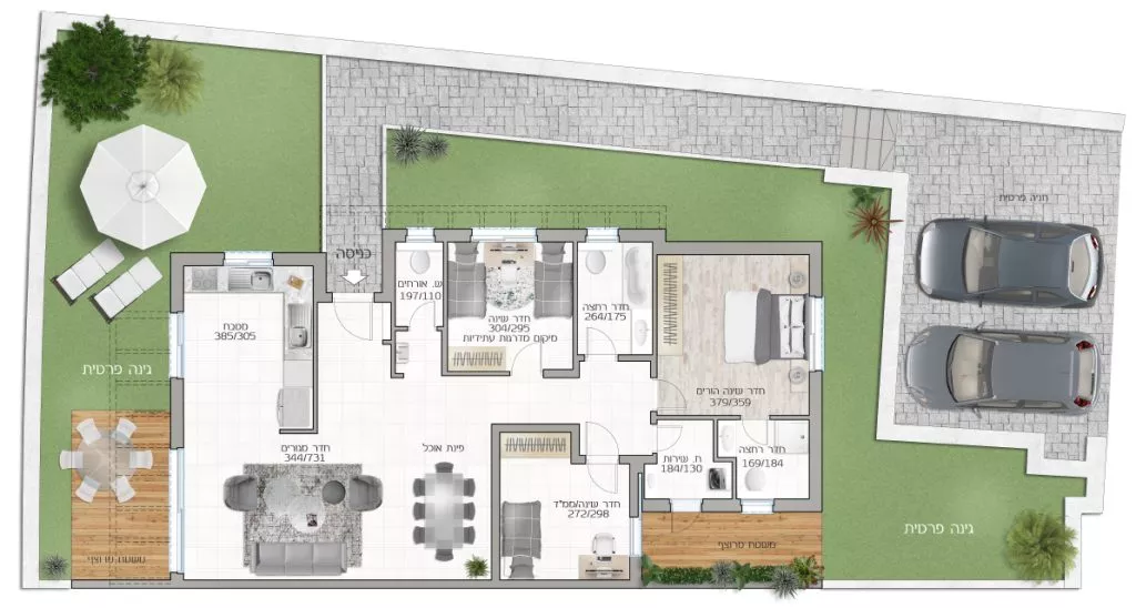 דגם ארגמן - דו משפחתי